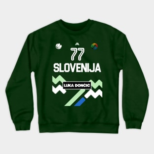 Luka Doncic Slovenia Jersey Fan Design Crewneck Sweatshirt